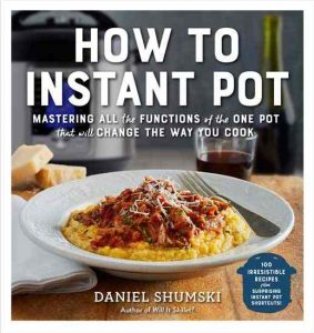 book cover with a bowl of red sauce over a yellow puree